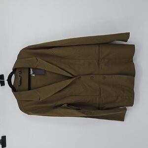 Brooke Shields Timeless Ponte Green Blazer Womens Size XL